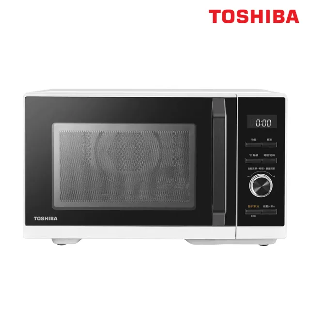 【TOSHIBA 東芝】26L智慧IoT多功能氣炸烘烤微波爐 MW3-SAC26ST(WH)