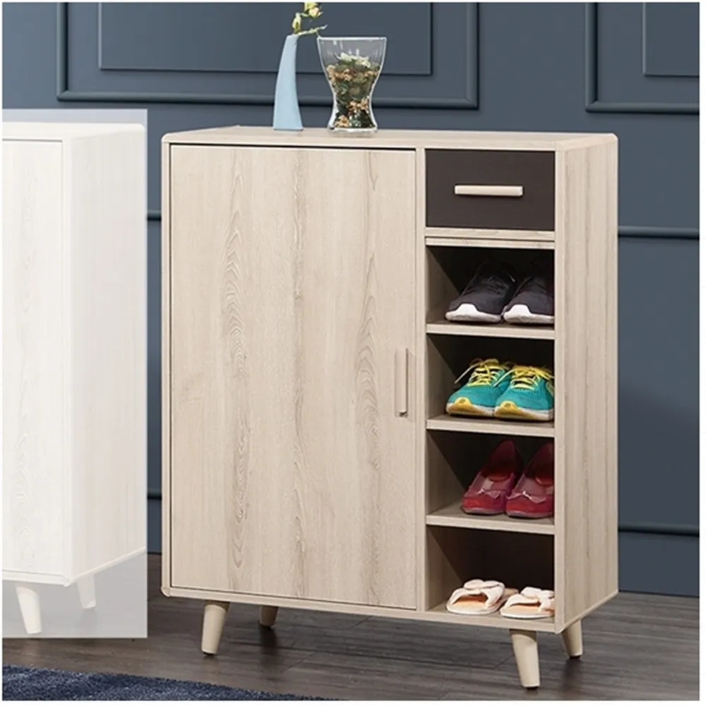 【AS雅司設計】朵拉爾橡木色2.7尺鞋櫃-81x40x106cm