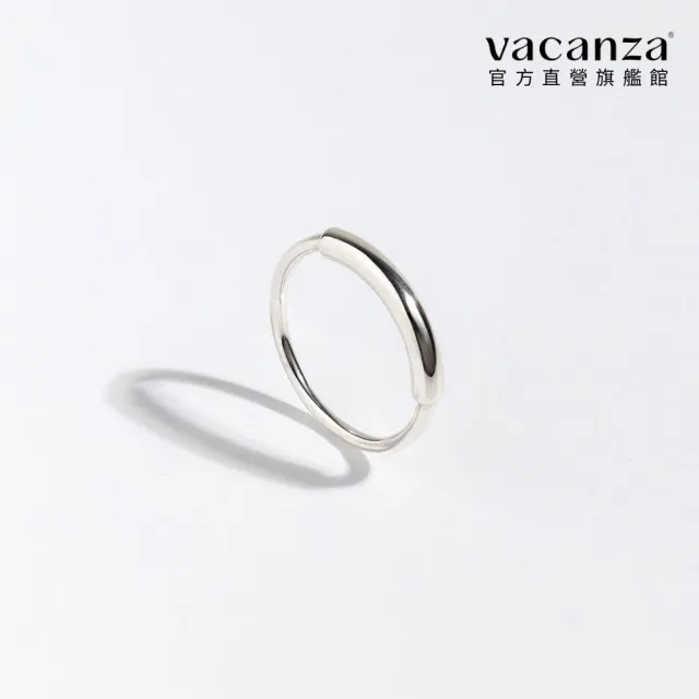 【vacanza】月牙光輪 925純銀飾品 純銀戒指(抗過敏 情人節禮物 生日禮物)