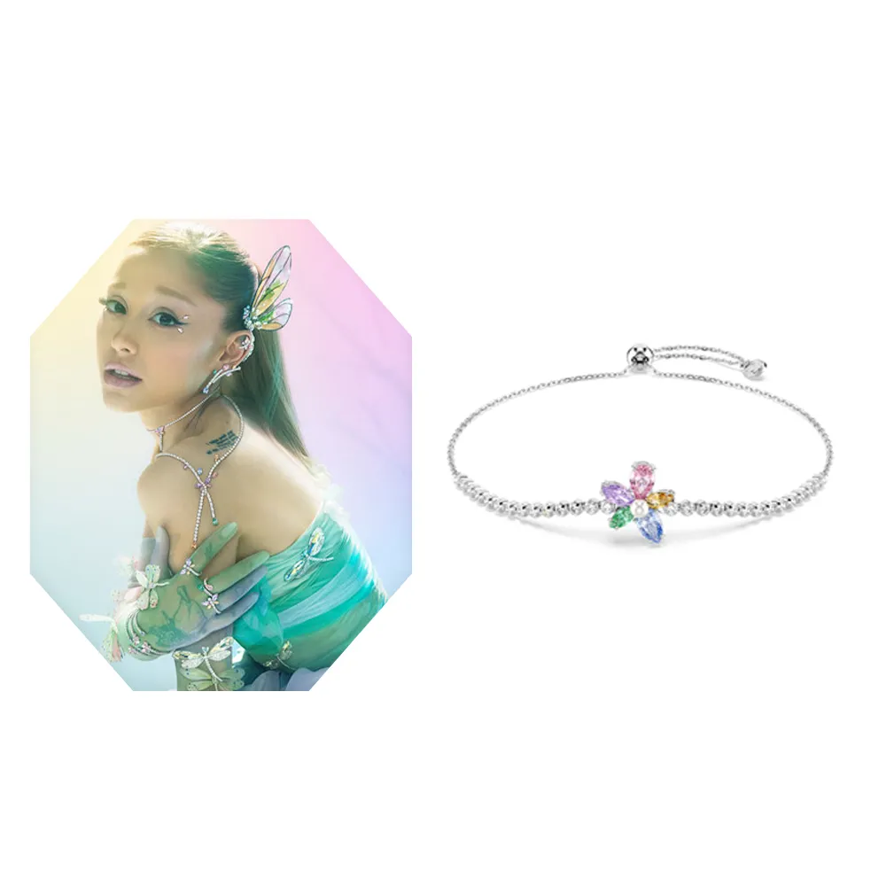 【SWAROVSKI 施華洛世奇】官方直營 Ariana Grande x Swarovski 花朵手鏈 混合式切割 漸層色 | 5749187