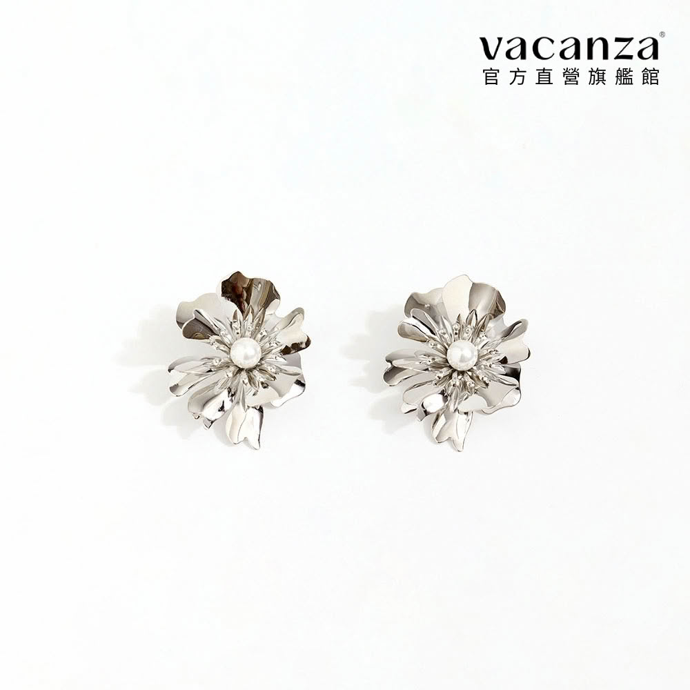 【vacanza】鏡面花蕾 925純銀飾品 銀針耳環(抗過敏 生日禮物)