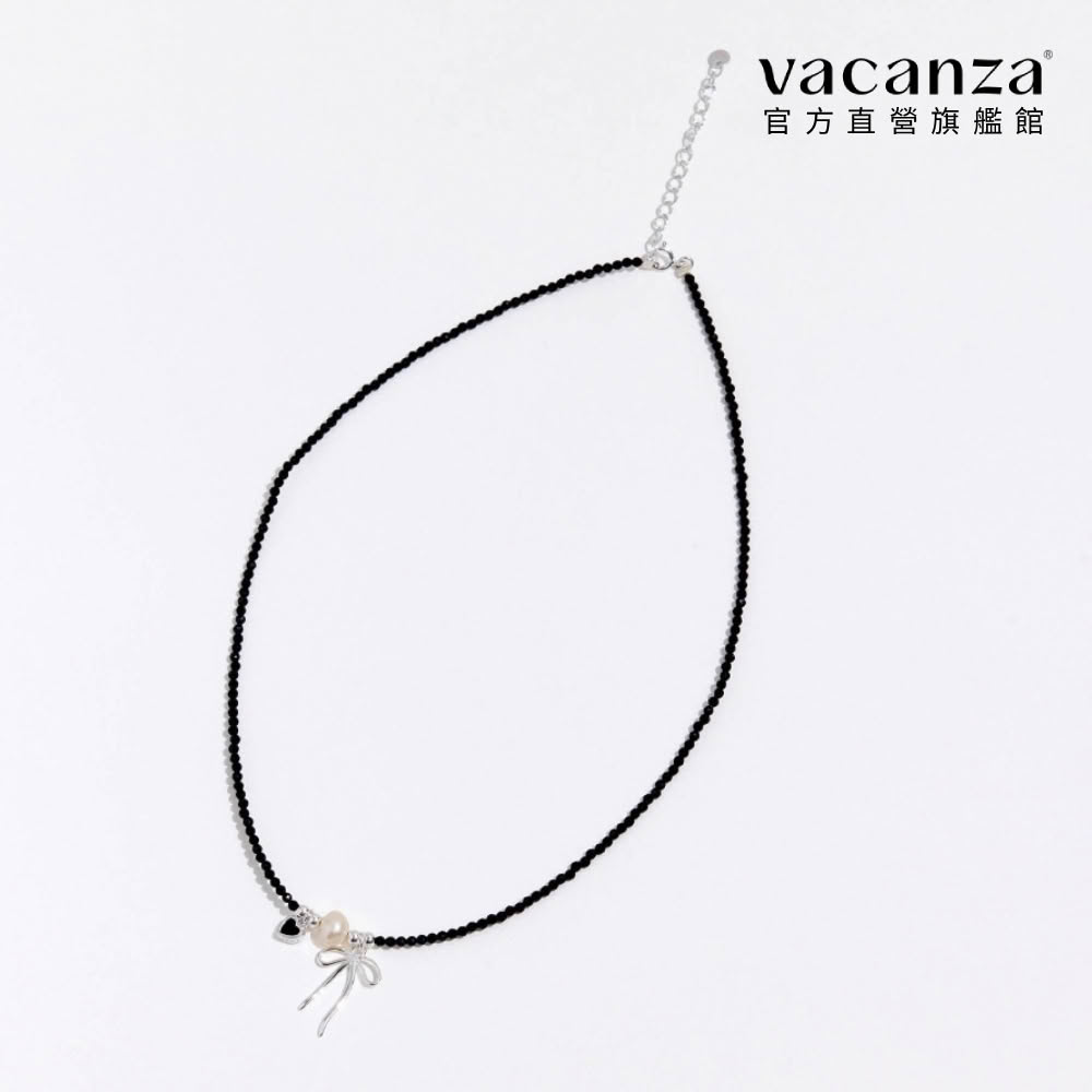 【vacanza】率性蝴蝶結 925純銀飾品 純銀項鍊(抗過敏 生日禮物)