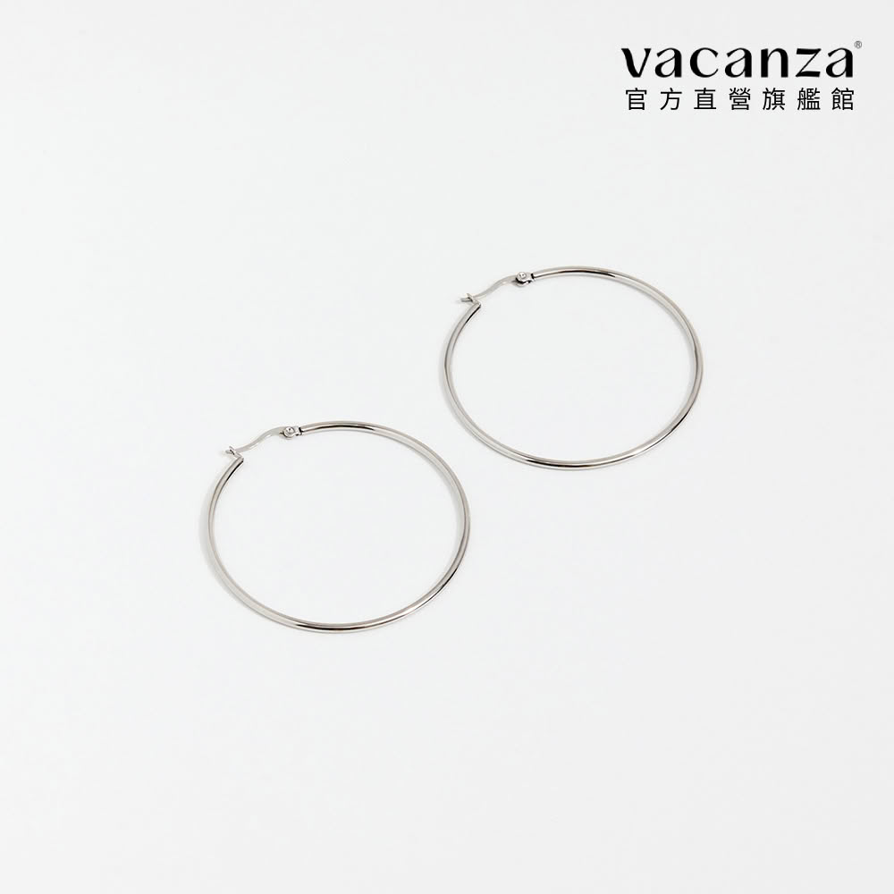 【vacanza】百搭圈圈 純鋼飾品 純鋼耳環( 生日禮物)