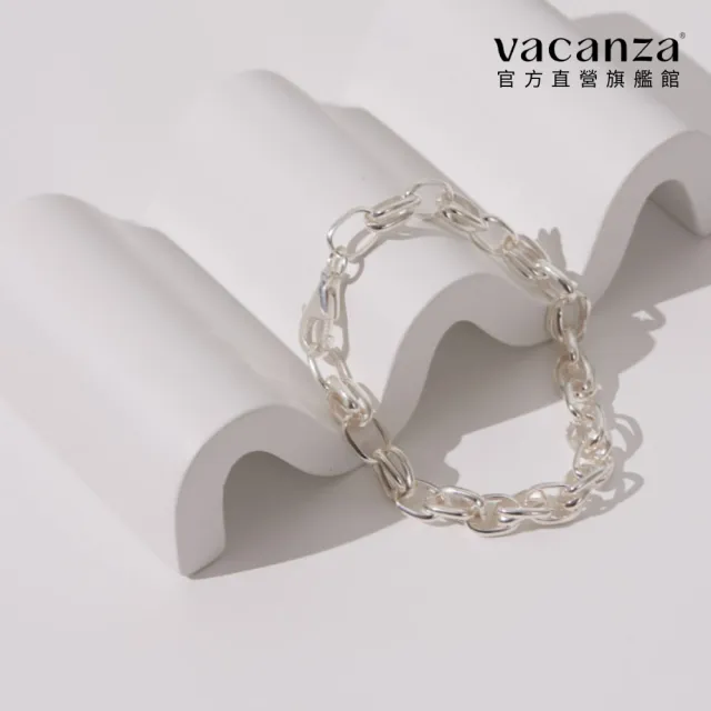 【vacanza】Crisp 925純銀飾品 純銀手鍊(抗過敏 情人節禮物 生日禮物)