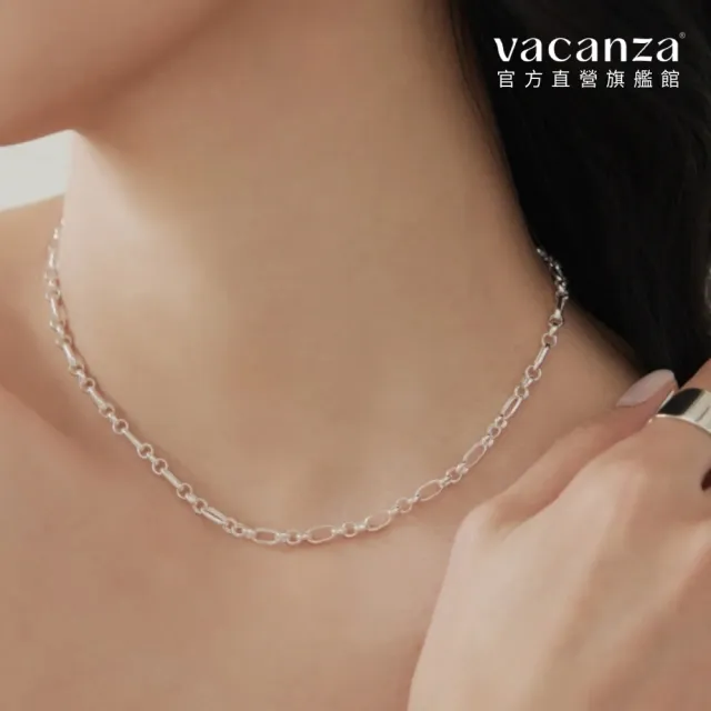 【vacanza】珍珠OT扣 925純銀飾品 純銀項鍊(抗過敏 情人節禮物 生日禮物)