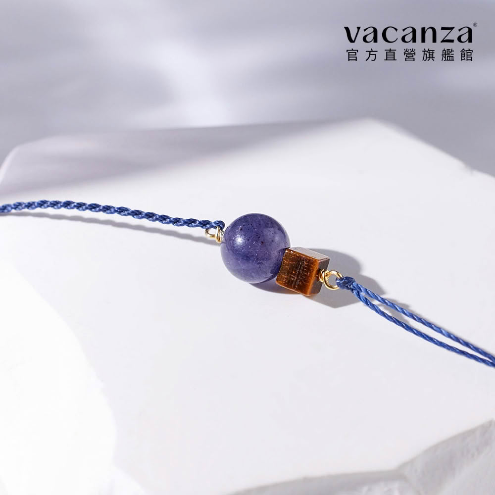 【vacanza】祈願|堇青石 925純銀飾品 水晶手鍊 純銀手鍊(抗過敏 生日禮物)