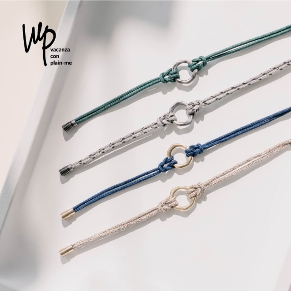 【vacanza】Plain-me聯名|剛柔並濟 波浪環 316L醫療鋼飾品 純鋼手繩(抗過敏 母親節禮物 生日禮物)