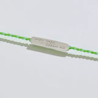 【vacanza】祈願｜never give up 925純銀飾品 純銀手鍊(抗過敏 生日禮物)