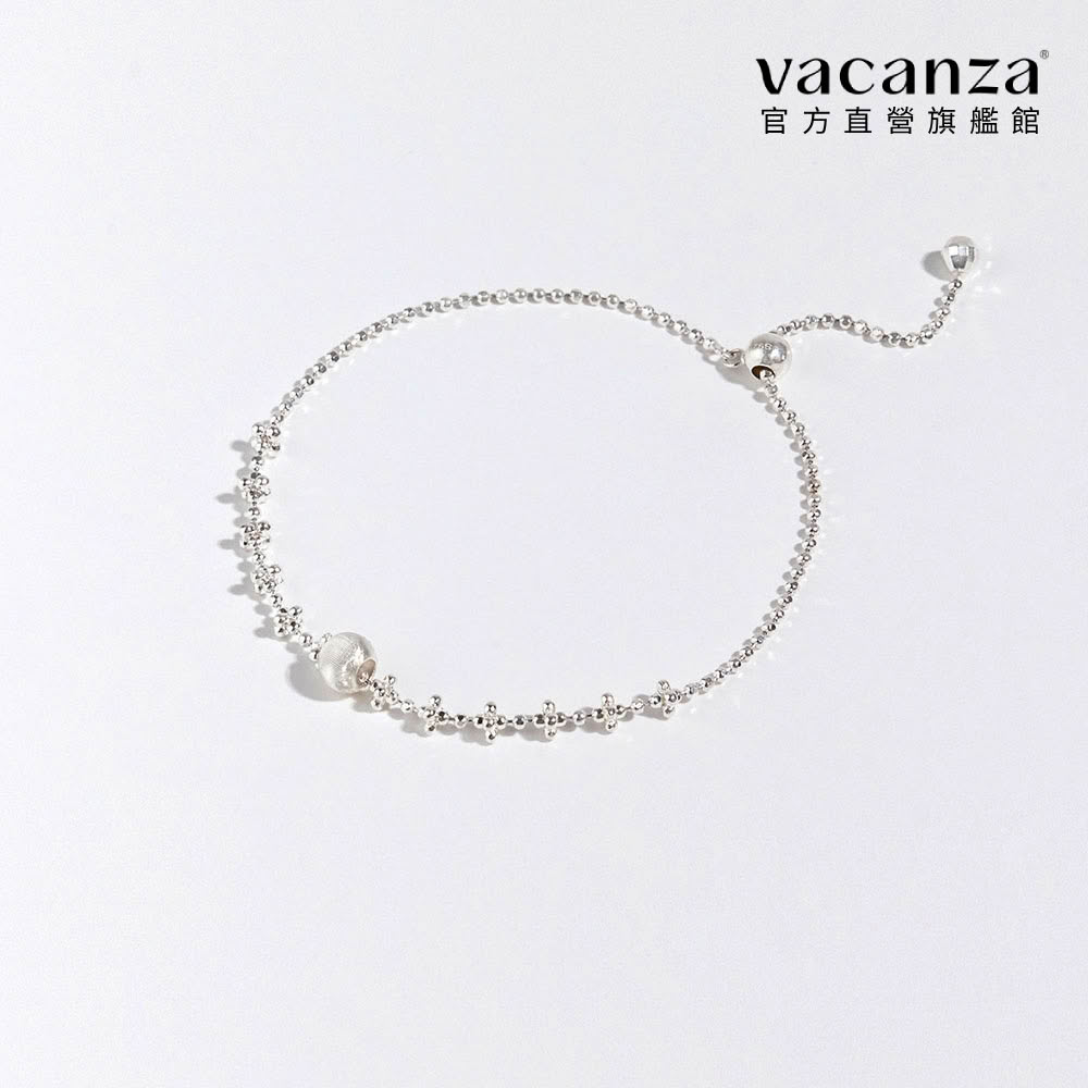 【vacanza】貓眼霧銀珠 925純銀飾品 全純銀手鍊(抗過敏 生日禮物)