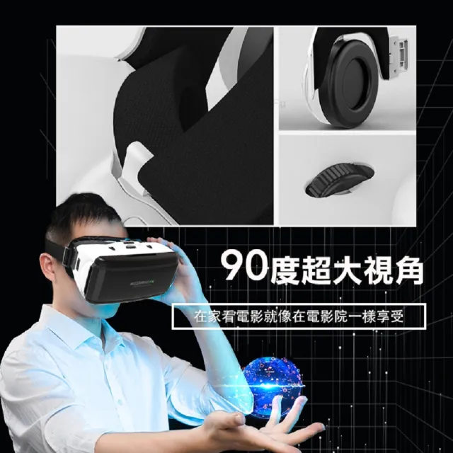 千幻VR眼鏡 虛擬實境 3D眼鏡 BOX CARDBOARD(不含耳機款 附藍芽手把 加贈海量資源)