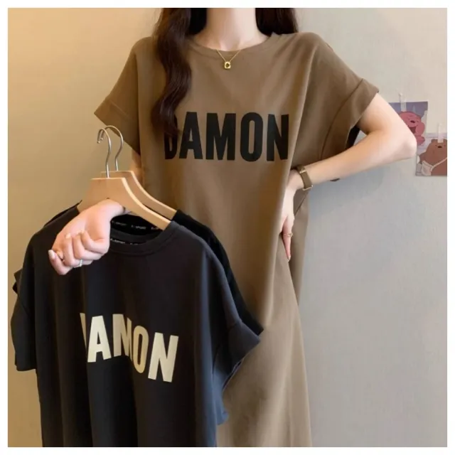 【ASister 小姊姊】momo限定★中大尺碼休閒洋裝☆必收顯瘦切袖連身裙(3款_多色_M-4XL #Flagship0027)