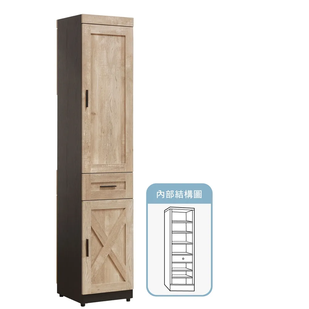 【AS 雅司設計】本斯1.3尺木門雙面鞋櫃-40*41*200CM