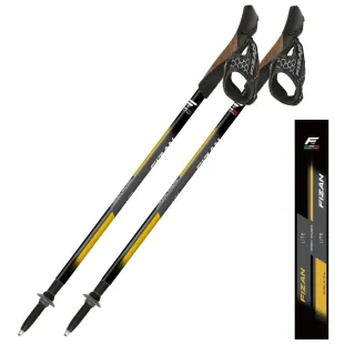 【FIZAN】LITE TECH 北歐式三節健走杖-S 2入組(登山/爬山/健走/輔助/拐杖/登山杖)