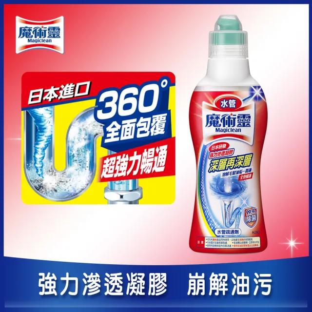 【魔術靈】水管疏通劑(500g) 5入組