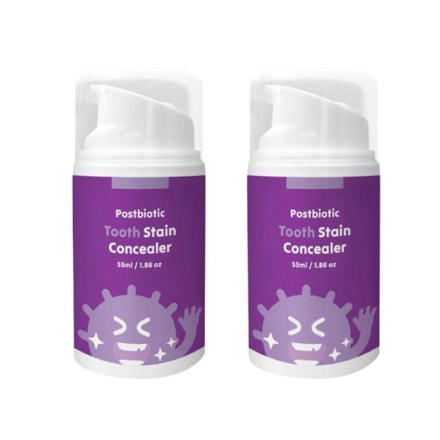 【ELLO】益生菌即刻煥白矯正膏 Tooth Stain Concealer 55ML 2入組(益生菌 去黃淨白 美白牙齒)