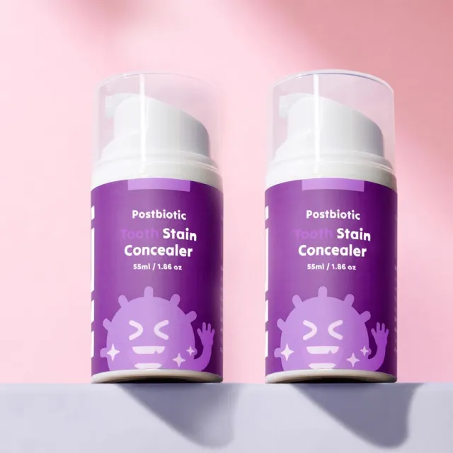 【ELLO】益生菌即刻煥白矯正膏 Tooth Stain Concealer 55ML 2入組(益生菌 去黃淨白 美白牙齒)