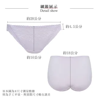 【Swear 思薇爾】Love myself系列M-XL蕾絲低腰三角女內褲(夕霧紫)