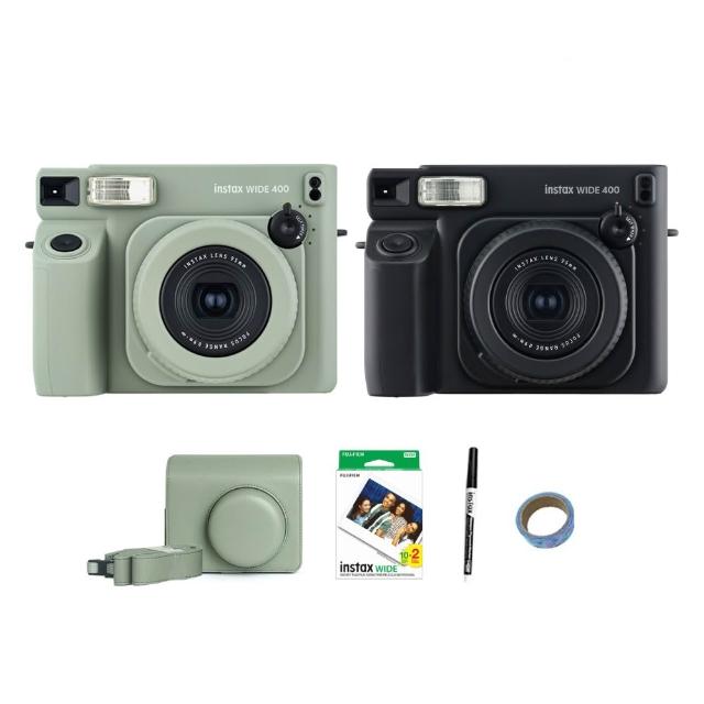 【FUJIFILM 富士】Instax WIDE 400 寬幅型 拍立得相機 公司貨(贈20張底片專用硬殼包豪禮組)
