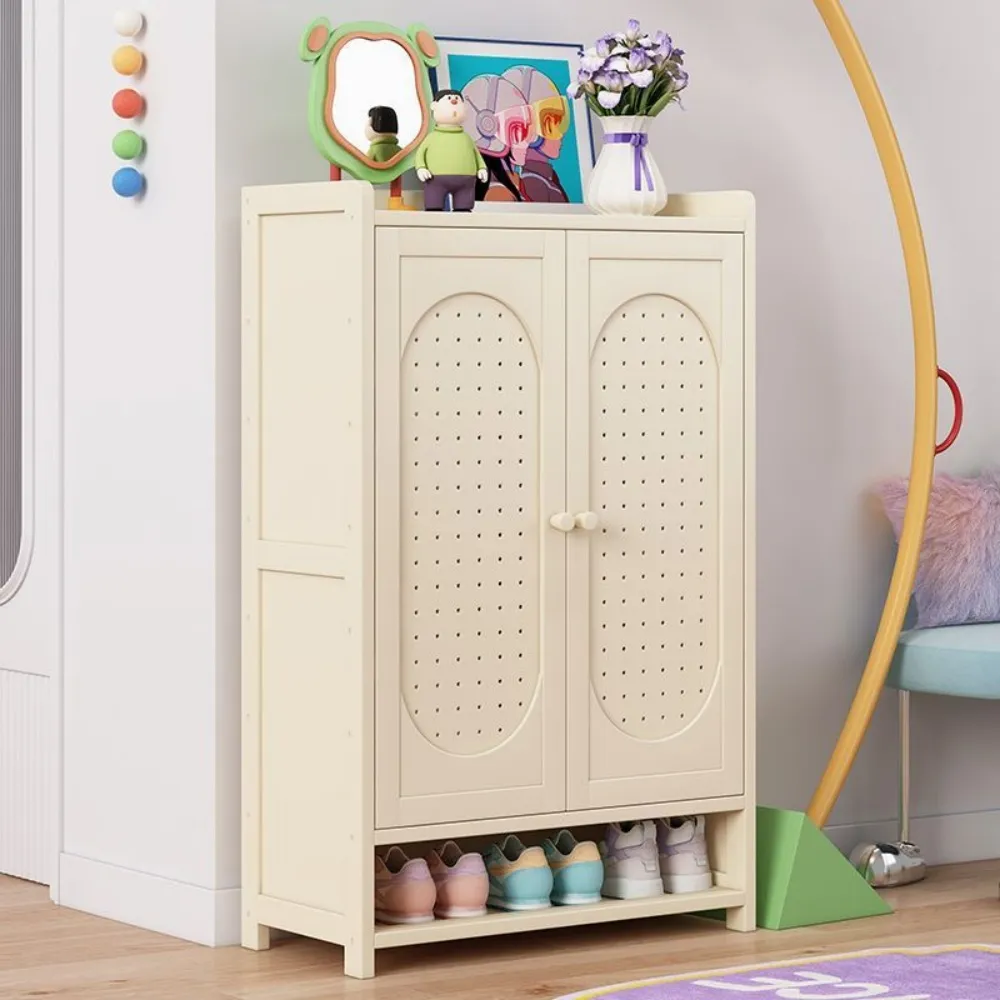 【匠俱】北歐風奶白透氣鞋櫃 二門七層60cm(玄關鞋櫃 置物鞋櫃 防潮收納櫃 鞋櫃 門口鞋架)