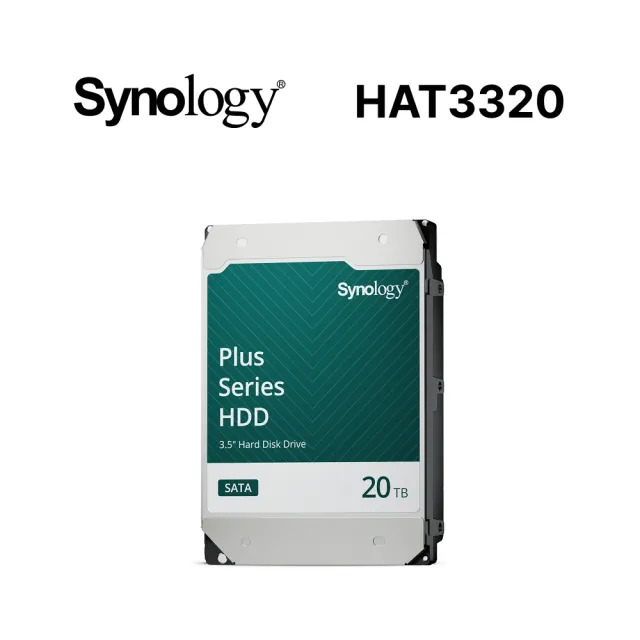 【Synology 群暉科技】搭20TBx2★DS1825+ 8Bay NAS 網路儲存伺服器(AMD/8GB)+(HAT3320-20T)
