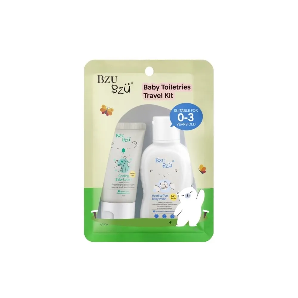 【BZU BZU】嬰兒洗沐旅行組(洗髮沐浴露50ml+舒緩乳液25ml)