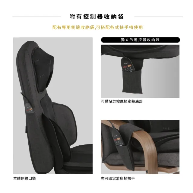 【ATEX】官方旗艦店 TOR 頂級揉捶氣壓按摩椅墊AX-HPT221(按摩椅/按摩背墊)