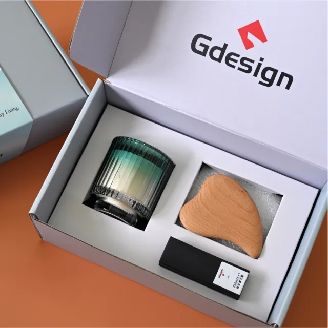 【Gdesign】香霧療癒香氛禮盒 香氛蠟燭 X 植萃精油 X 原木刮痧、)