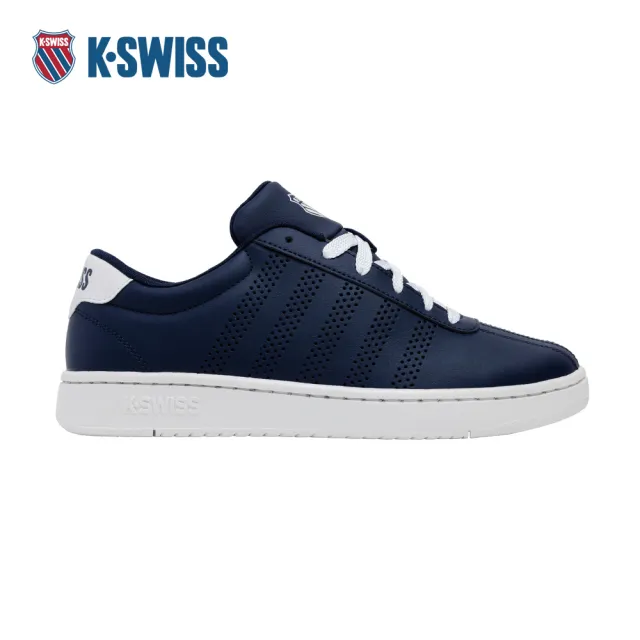 【K-SWISS】經典運動鞋 COURT OPEN PERF 休閒 男鞋 藍白色 04775-447-M