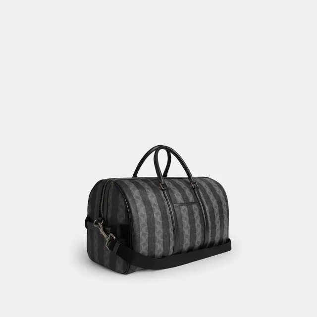 【COACH】蔻馳官方直營 VENTURER 經典標誌條紋圖案行李袋 旅行袋 斜背包(CDX94)