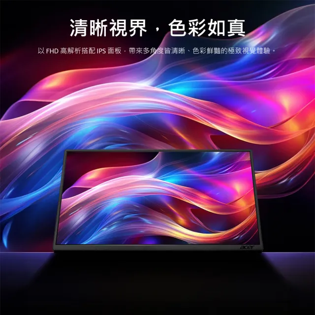 【Acer 宏碁】5入組★PM161QT 可攜式螢幕(16型/FHD/60Hz/6ms/IPS)