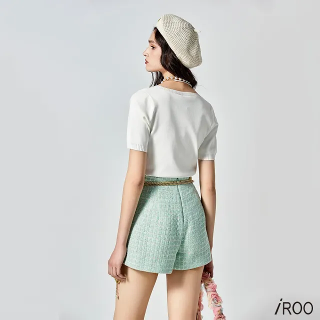 【iROO】五彩帶子紗短褲