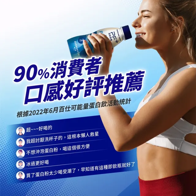 【PF+ 運動營養】能量高蛋白飲囤貨組310mLx36入_共3箱_可可風味( BCAA / 高蛋白 / 分離乳清蛋白)