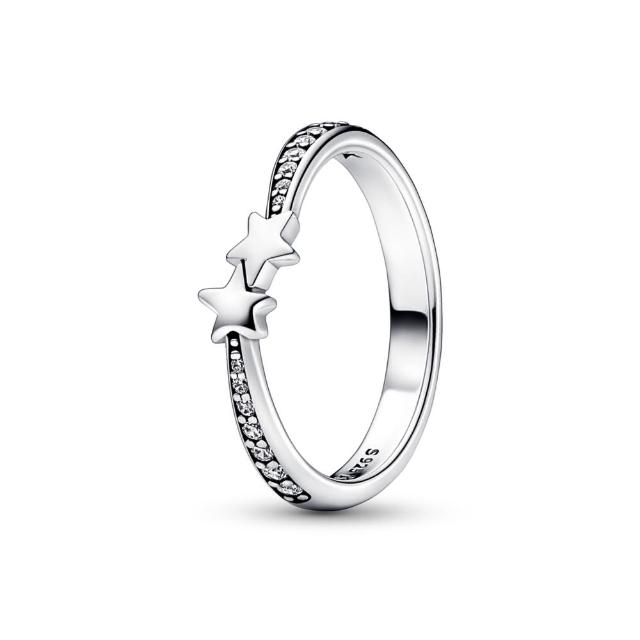 【Pandora 潘多拉】璀璨流星戒指-絕版品