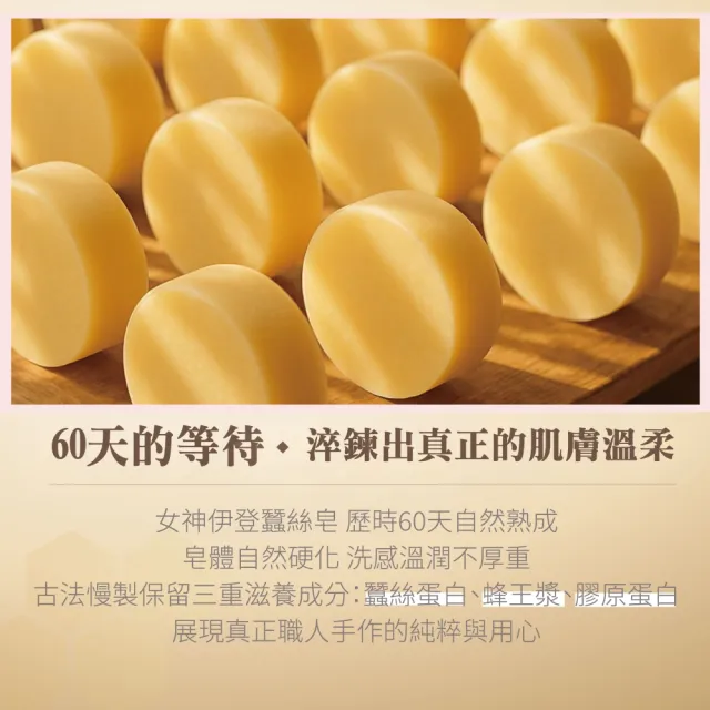 女神伊登蠶絲柔潤皂專案限量組