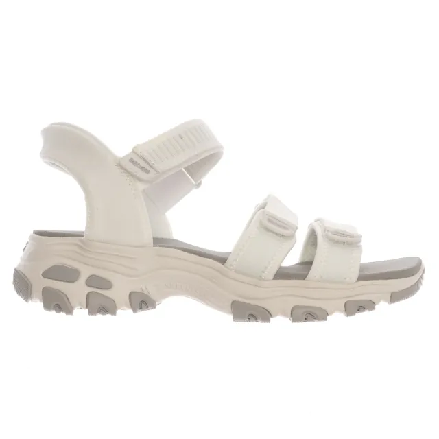 【SKECHERS】女鞋 休閒系列 涼拖鞋 涼鞋 瞬穿舒適科技 D LITES SANDAL (163651WHT)