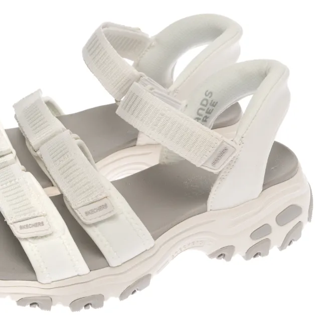 【SKECHERS】女鞋 休閒系列 涼拖鞋 涼鞋 瞬穿舒適科技 D LITES SANDAL (163651WHT)