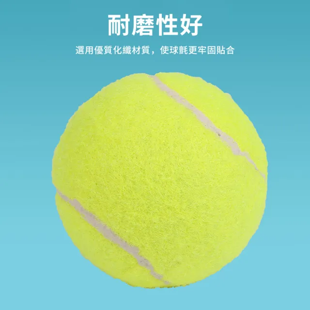 【Cube】10入組 高彈橡膠網球 訓練練習球 自動回彈 按摩球 貓狗寵物玩具 橡膠彈力球 壁球 專業訓練/初學