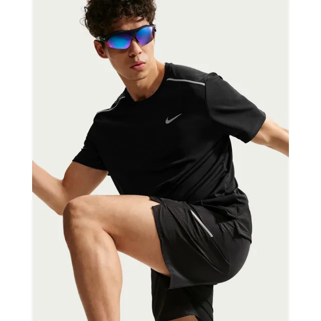 【NIKE 耐吉】短袖上衣 男 AS M NK DF UV MILER SS 運動 休閒 Dri-FIT 黑 (IF2083010)