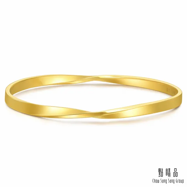 【點睛品】莫比烏斯環 黃金手鐲_計價黃金(07)