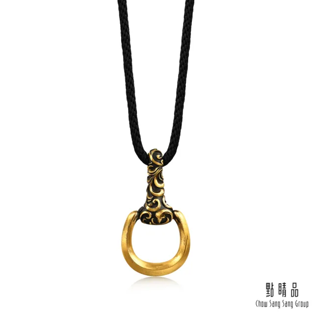 【點睛品】卷草紋 黃金項鍊_計價黃金(小)