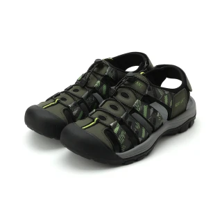 【鞋全家福】RED ANT 護趾束帶運動涼鞋 綠 男鞋