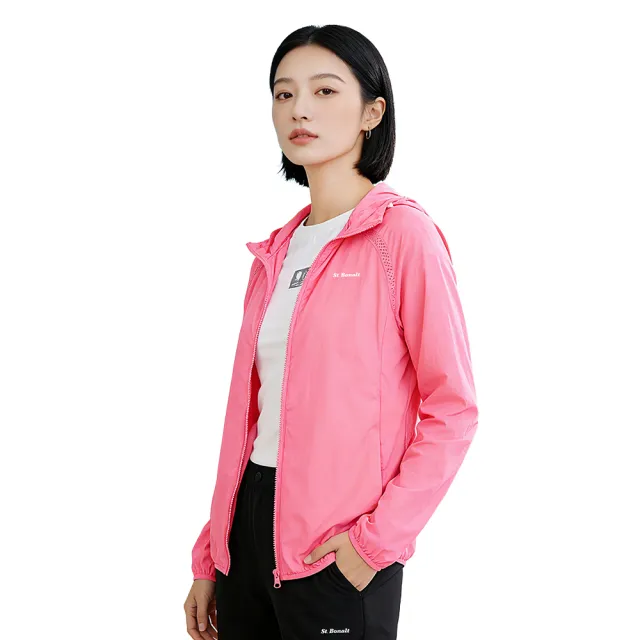 【St.Bonalt 聖伯納】超輕透連帽防曬外套|女款 SW0005(防曬 防曬外套 透氣 皮膚衣 冷氣房)