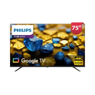 【Philips 飛利浦】75型4K Google TV 智慧顯示器 75PUH7139