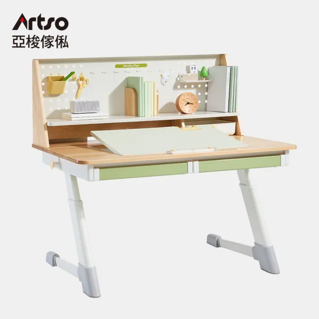 【Artso 亞梭】森閱桌_120公分+軟質桌墊(兒童成長桌/書桌/升降桌/學習桌)