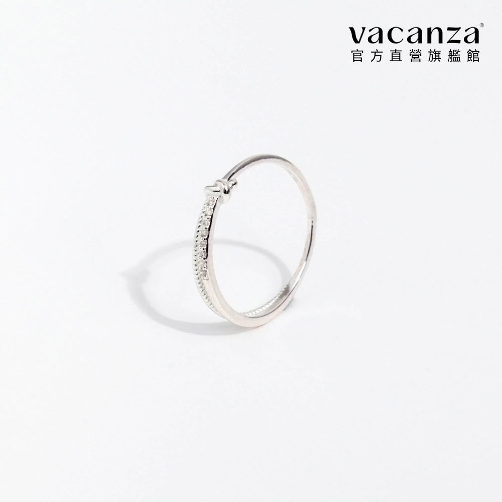 【vacanza】閃耀扭結 925純銀飾品 純銀戒指(抗過敏 生日禮物)