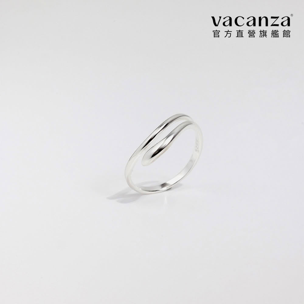 【vacanza】波浪螺旋 925純銀飾品 純銀戒指(抗過敏 生日禮物 絕版品)