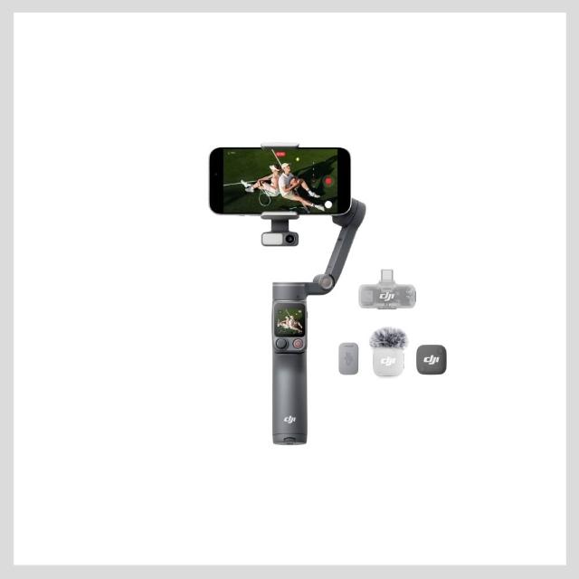 【DJI】OSMO MOBILE 8P 全能Vlog套裝 雲台手機穩定器 ｜內建延長桿腳架(聯強國際貨)