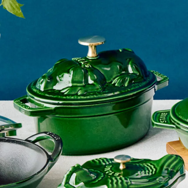 STAUB】豬造型琺瑯鑄鐵鍋17cm-顏色任選(德國雙人牌集團官方直營