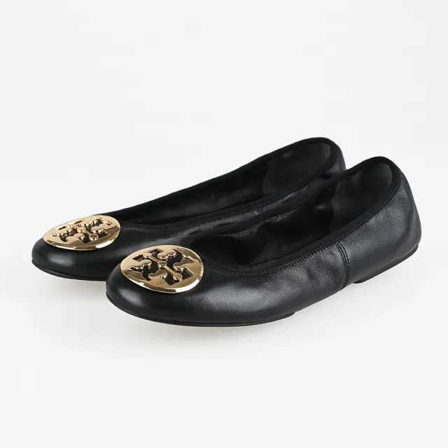 【TORY BURCH】TORY BURCH REVA 芭蕾平底鞋(黑)