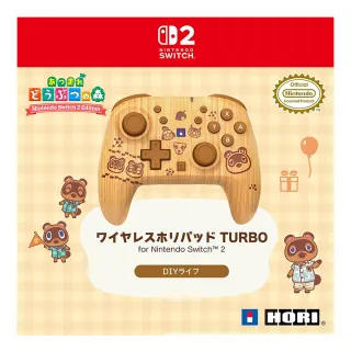 【HORI】預購7-8月到貨暫定★NS2 Switch2 TURBO無線控制器《動物森友會》狸克 DIY生活（NSX-205）